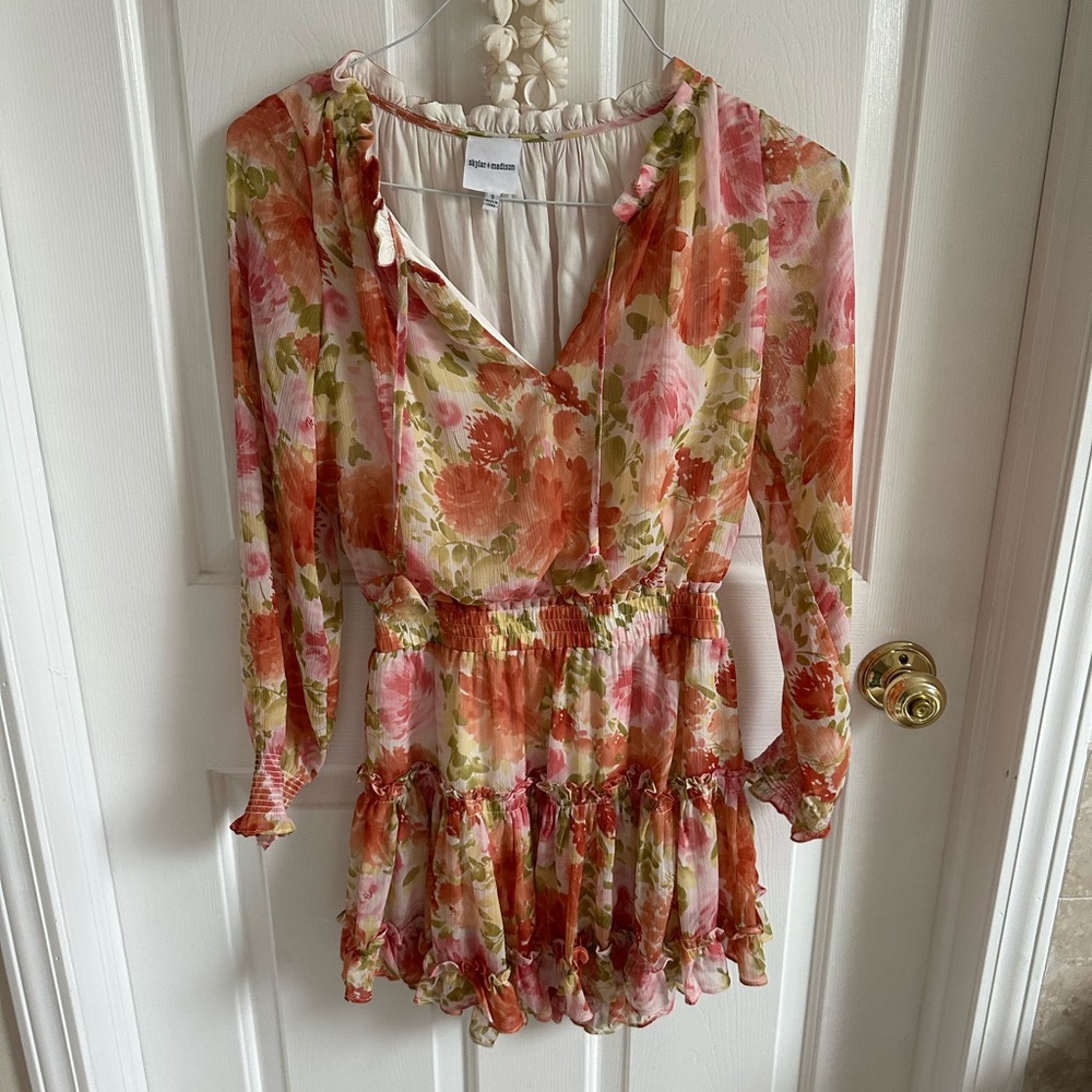 Floral Chiffon Women's Dress Skylar + Madison